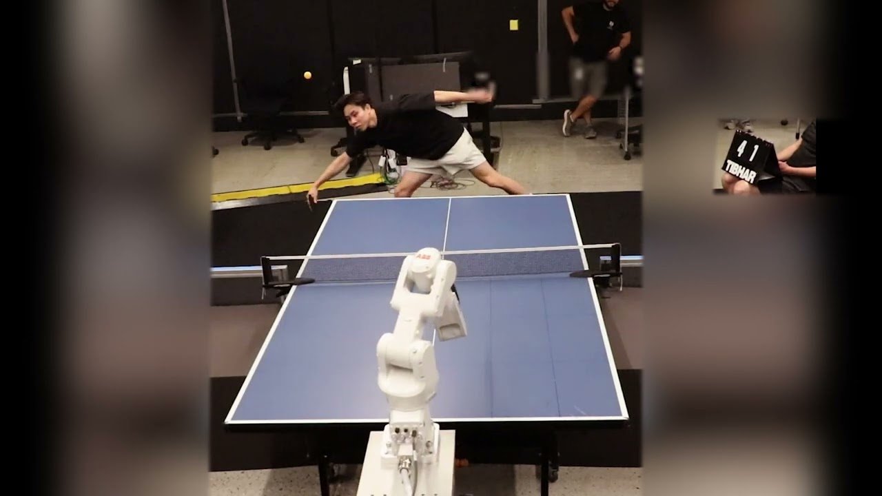 Google Deepmind’s robot serves up impressive ping pong skills in matches against humans