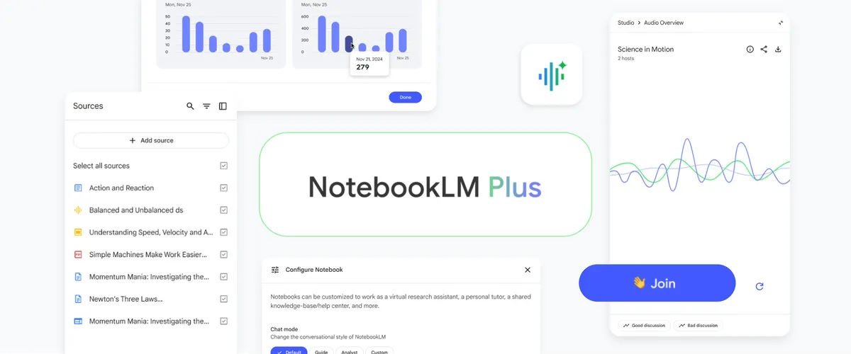 Google’s NotebookLM update brings voice interaction and a premium tier for businesses