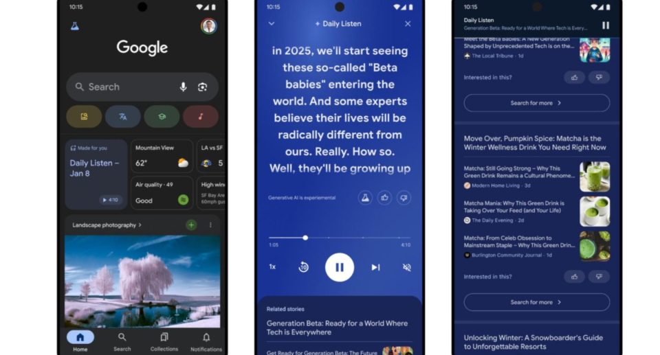 Google’s AI-powered ‘Daily Listen’ feature creates personalized podcast summaries in Discover feed