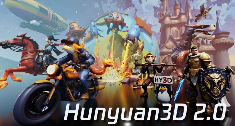 New Tencent AI model Hunyuan3D 2.0 turns 2D images into detailed 3D objects