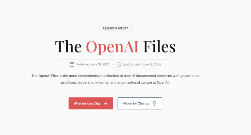 New platform calls for more transparency in OpenAI’s AI development